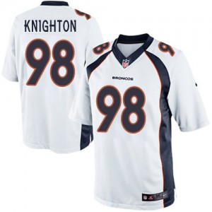 Jeunesse Nike Denver Broncos # 98 Terrance Knighton Élite blanc NFL Maillot Magasin