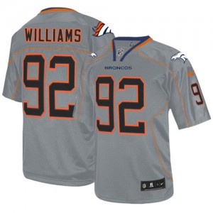 Hommes Nike Denver Broncos # 92 Sylvester Williams élite Lights Out gris NFL Maillot Magasin