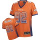 Women Nike Denver Broncos &92 Sylvester Williams Elite Orange Drift Fashion NFL Jersey