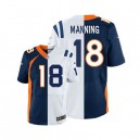 Men Nike Denver Broncos &18 Peyton Manning Elite Broncos Alternate/Colts Road Two Tone NFL Jersey