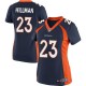 Women Nike Denver Broncos &23 Ronnie Hillman Elite Navy Blue Alternate NFL Jersey