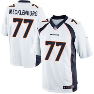 Jeunesse Nike Denver Broncos # 77 Karl Mecklembourg Élite blanc NFL Maillot Magasin