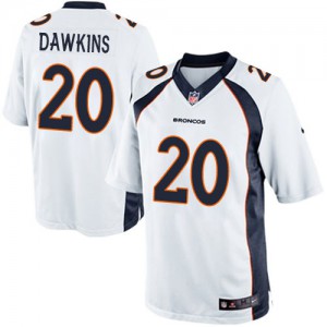 Jeunesse Nike Denver Broncos # 20 Brian Dawkins Élite blanc NFL Maillot Magasin