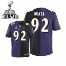 Men Nike Baltimore Ravens &92 Haloti Ngata Elite Team/Alternate Two Tone Super Bowl XLVII NFL Jersey