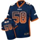 Men Nike Denver Broncos &58 Von Miller Elite Navy Blue Drift Fashion NFL Jersey