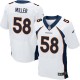Men Nike Denver Broncos &58 Von Miller New Elite White NFL Jersey