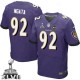 Men Nike Baltimore Ravens &92 Haloti Ngata Elite Purple Team Color Super Bowl XLVII NFL Jersey