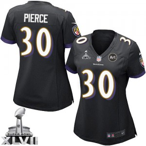 Femmes Nike Baltimore Ravens # 30 Bernard Pierce Élite noir alternent Super Bowl XLVII NFL Maillot Magasin