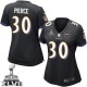 Women Nike Baltimore Ravens &30 Bernard Pierce Elite Black Alternate Super Bowl XLVII NFL Jersey