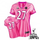Women Nike Baltimore Ravens &27 Ray Rice Elite Pink New Women Be Luv'd Super Bowl XLVII NFL Jersey