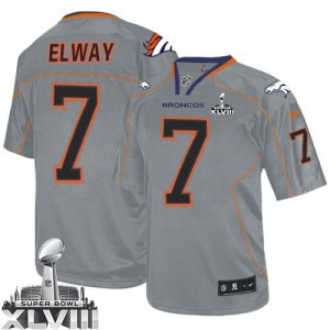 Jeunesse Nike Denver Broncos # 7 John Elway Élite Lights Out gris Super Bowl XLVIII NFL Maillot Magasin Jeunesse Nike Denver Broncos # 7 John Elway Élite Lights Out gris Super Bowl XLVIII NFL Maillot Magasin