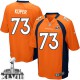 Youth Nike Denver Broncos &73 Chris Kuper Elite Orange Team Color Super Bowl XLVIII NFL Jersey