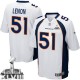 Youth Nike Denver Broncos &51 Paris Lenon Elite White Super Bowl XLVIII NFL Jersey