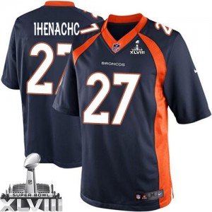 Jeunesse Nike Denver Broncos # 27 duc IRITI Élite Navy bleu alternent Superbowl XLVIII NFL Maillot Magasin Jeunesse Nike Denver Broncos # 27 duc IRITI Élite Navy bleu alternent Superbowl XLVIII NFL Maillot Magasin