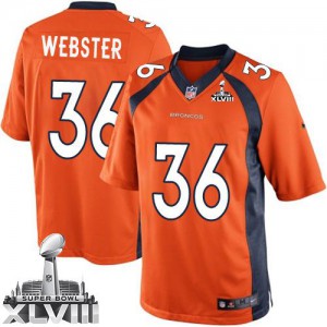 Jeunesse Nike Denver Broncos # 36 aurelie Webster équipe élite d'Orange couleur Super Bowl XLVIII NFL Maillot Magasin Jeunesse Nike Denver Broncos # 36 aurelie Webster équipe élite d'Orange couleur Super Bowl XLVIII NFL Maillot Magasin