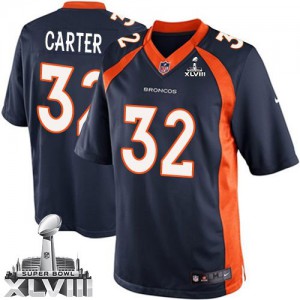Jeunesse Nike Denver Broncos # 32 Tony Carter élite Navy bleu alternent Superbowl XLVIII NFL Maillot Magasin