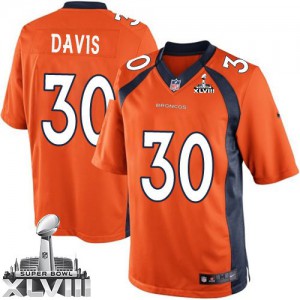 Jeunesse Nike Denver Broncos # 30 Terrell Davis équipe élite d'Orange couleur Super Bowl XLVIII NFL Maillot Magasin Jeunesse Nike Denver Broncos # 30 Terrell Davis équipe élite d'Orange couleur Super Bowl XLVIII NFL Maillot Magasin