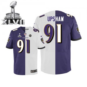 Hommes Nike Baltimore Ravens # 91 Courtney Upshaw Élite Team/route deux ton Super Bowl XLVII NFL Maillot Magasin Hommes Nike Baltimore Ravens # 91 Courtney Upshaw Élite Team/route deux ton Super Bowl XLVII NFL Maillot Magasin