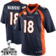 Youth Nike Denver Broncos &18 Peyton Manning Elite Navy Blue Alternate C Patch Super Bowl XLVIII NFL Jersey