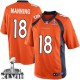 Youth Nike Denver Broncos &18 Peyton Manning Elite Orange Team Color Super Bowl XLVIII NFL Jersey