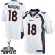 Youth Nike Denver Broncos &18 Peyton Manning Elite White Super Bowl XLVIII NFL Jersey