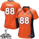 Women Nike Denver Broncos &88 Demaryius Thomas Elite Orange Team Color Super Bowl XLVIII NFL Jersey