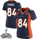 Women Nike Denver Broncos &84 Shannon Sharpe Elite Navy Blue Alternate Super Bowl XLVIII NFL Jersey