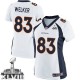 Women Nike Denver Broncos &83 Wes Welker Elite White Super Bowl XLVIII NFL Jersey