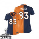 Women Nike Denver Broncos &83 Wes Welker Elite Team/Alternate Two Tone Super Bowl XLVIII NFL Jersey