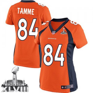 Femmes Nike Denver Broncos # 84 Orange Jacob Tamme Élite équipe couleur Super Bowl XLVIII NFL Maillot Magasin Femmes Nike Denver Broncos # 84 Orange Jacob Tamme Élite équipe couleur Super Bowl XLVIII NFL Maillot Magasin