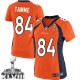 Women Nike Denver Broncos &84 Jacob Tamme Elite Orange Team Color Super Bowl XLVIII NFL Jersey