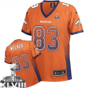 Femmes Nike Denver Broncos # 83 Wes Welker Élite Orange Drift mode Super Bowl XLVIII NFL Maillot Magasin Femmes Nike Denver Broncos # 83 Wes Welker Élite Orange Drift mode Super Bowl XLVIII NFL Maillot Magasin