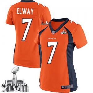 Femmes Nike Denver Broncos # 7 John Elway nouvelle élite Orange équipe couleur Super Bowl XLVIII NFL Maillot Magasin Femmes Nike Denver Broncos # 7 John Elway nouvelle élite Orange équipe couleur Super Bowl XLVIII NFL Maillot Magasin