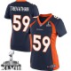 Women Nike Denver Broncos &59 Danny Trevathan Elite Navy Blue Alternate Super Bowl XLVIII NFL Jersey