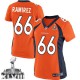 Women Nike Denver Broncos &66 Manny Ramirez Elite Orange Team Color Super Bowl XLVIII NFL Jersey
