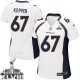Women Nike Denver Broncos &67 Dan Koppen Elite White Super Bowl XLVIII NFL Jersey