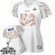 Women Nike Denver Broncos &58 Von Miller Elite White Zebra Field Flirt Super Bowl XLVIII NFL Jersey