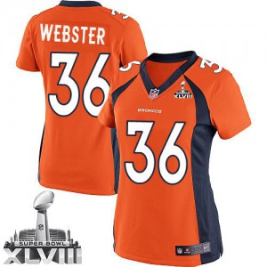 Femmes Nike Denver Broncos # 36 aurelie Webster équipe élite d'Orange couleur Super Bowl XLVIII NFL Maillot Magasin Femmes Nike Denver Broncos # 36 aurelie Webster équipe élite d'Orange couleur Super Bowl XLVIII NFL Maillot Magasin