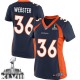 Women Nike Denver Broncos &36 Kayvon Webster Elite Navy Blue Alternate Super Bowl XLVIII NFL Jersey