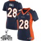 Women Nike Denver Broncos &28 Montee Ball Elite Navy Blue Alternate Super Bowl XLVIII NFL Jersey