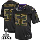 Men Nike Baltimore Ravens &52 Ray Lewis Elite Black Camo Fashion Super Bowl XLVII NFL Jersey