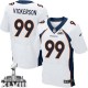 Men Nike Denver Broncos &99 Kevin Vickerson Elite White Super Bowl XLVIII NFL Jersey