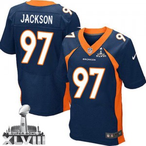 Hommes Nike Denver Broncos # 97 Malik Jackson élite Navy bleu alternent Superbowl XLVIII NFL Maillot Magasin Hommes Nike Denver Broncos # 97 Malik Jackson élite Navy bleu alternent Superbowl XLVIII NFL Maillot Magasin
