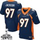 Men Nike Denver Broncos &97 Malik Jackson Elite Navy Blue Alternate Super Bowl XLVIII NFL Jersey