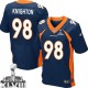 Men Nike Denver Broncos &98 Terrance Knighton Elite Navy Blue Alternate Super Bowl XLVIII NFL Jersey