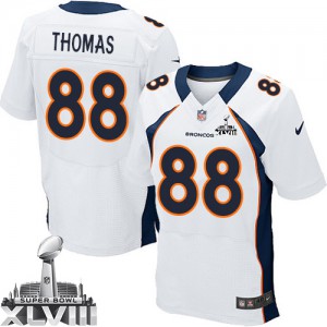 Hommes Nike Denver Broncos # 88 Demaryius Thomas Élite blanc Super Bowl XLVIII NFL Maillot Magasin Hommes Nike Denver Broncos # 88 Demaryius Thomas Élite blanc Super Bowl XLVIII NFL Maillot Magasin