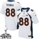 Men Nike Denver Broncos &88 Demaryius Thomas Elite White Super Bowl XLVIII NFL Jersey