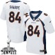 Men Nike Denver Broncos &84 Shannon Sharpe Elite White Super Bowl XLVIII NFL Jersey