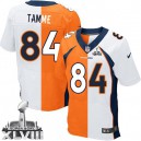 Men Nike Denver Broncos &84 Jacob Tamme Elite Team/Road Two Tone Super Bowl XLVIII NFL Jersey