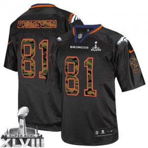 Hommes Nike Denver Broncos # 81 Joel Dreessen Élite Camo noir mode Super Bowl XLVIII NFL Maillot Magasin Hommes Nike Denver Broncos # 81 Joel Dreessen Élite Camo noir mode Super Bowl XLVIII NFL Maillot Magasin